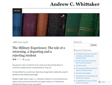 Tablet Screenshot of acwhittaker.wordpress.com