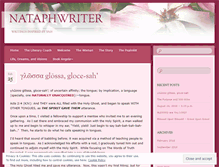 Tablet Screenshot of nataphwriter.wordpress.com