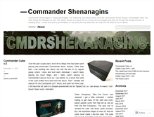 Tablet Screenshot of cmdrshenanagins.wordpress.com