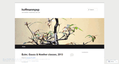 Desktop Screenshot of hoffmanmpsp.wordpress.com