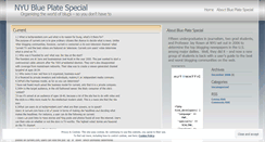 Desktop Screenshot of nyublueplate.wordpress.com