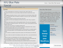 Tablet Screenshot of nyublueplate.wordpress.com