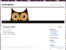 Tablet Screenshot of livelaughlexi.wordpress.com