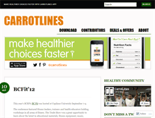Tablet Screenshot of carrotlines.wordpress.com