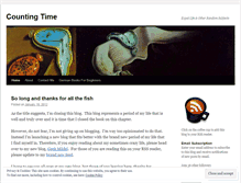 Tablet Screenshot of justcountingtime.wordpress.com