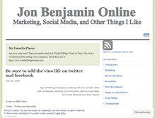 Tablet Screenshot of jonathanabenjamin.wordpress.com
