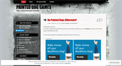 Desktop Screenshot of painteddoggames.wordpress.com