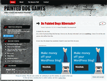 Tablet Screenshot of painteddoggames.wordpress.com