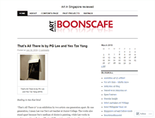 Tablet Screenshot of boonscafe.wordpress.com