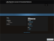 Tablet Screenshot of anecdotalmedicine.wordpress.com