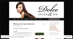 Desktop Screenshot of ladolcesalon.wordpress.com