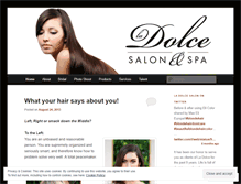 Tablet Screenshot of ladolcesalon.wordpress.com