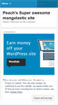 Mobile Screenshot of peachmanga.wordpress.com
