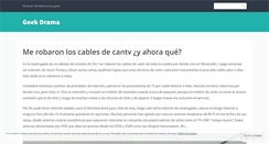 Desktop Screenshot of geekdrama.wordpress.com
