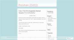 Desktop Screenshot of jhosmanud.wordpress.com