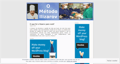 Desktop Screenshot of ometodoilizarov.wordpress.com