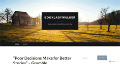 Desktop Screenshot of bookladywalker.wordpress.com