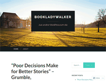 Tablet Screenshot of bookladywalker.wordpress.com