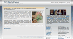 Desktop Screenshot of didicarsidiawan.wordpress.com