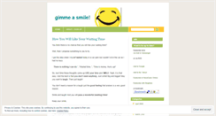 Desktop Screenshot of gimmeasmile.wordpress.com