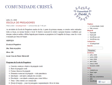 Tablet Screenshot of comuncrista.wordpress.com