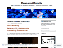 Tablet Screenshot of montessoriborealis.wordpress.com