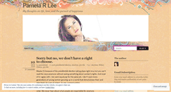 Desktop Screenshot of pamelablair.wordpress.com