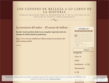 Tablet Screenshot of canonesbelleza.wordpress.com