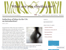 Tablet Screenshot of electiveinduction.wordpress.com