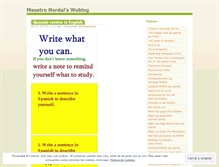 Tablet Screenshot of maestronordal.wordpress.com