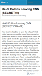 Mobile Screenshot of heidicollinsleavingcnn.wordpress.com
