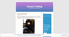 Desktop Screenshot of krystagibson.wordpress.com