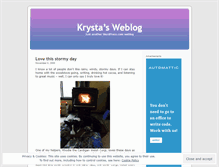 Tablet Screenshot of krystagibson.wordpress.com