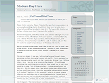 Tablet Screenshot of moderndayhera.wordpress.com