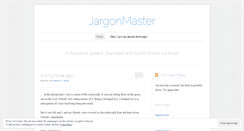 Desktop Screenshot of jargonmaster.wordpress.com