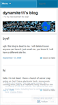 Mobile Screenshot of dynamite11.wordpress.com