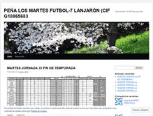 Tablet Screenshot of losmarteslanjaron.wordpress.com