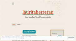 Desktop Screenshot of lauritaherreran.wordpress.com