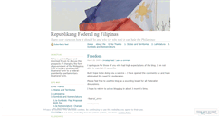 Desktop Screenshot of federalpinoy.wordpress.com