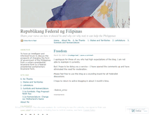 Tablet Screenshot of federalpinoy.wordpress.com