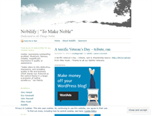 Tablet Screenshot of nobilify.wordpress.com