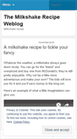 Mobile Screenshot of milkshakerecipe.wordpress.com