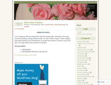 Tablet Screenshot of cakestylist.wordpress.com