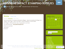 Tablet Screenshot of maximpact.wordpress.com