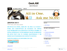 Tablet Screenshot of geekam.wordpress.com