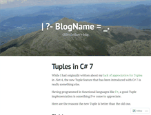 Tablet Screenshot of gillesleblanc.wordpress.com