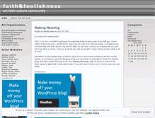 Tablet Screenshot of faithandfoolishness.wordpress.com