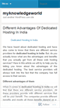 Mobile Screenshot of myknowledgeworld.wordpress.com