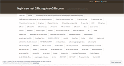 Desktop Screenshot of ngoisaonet24h.wordpress.com