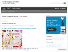 Tablet Screenshot of guidedogsaffiliates.wordpress.com